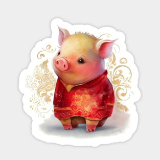 Watercolor Chinese Zodiac Year of the Pig Sticker